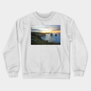 Gog and Magog from the 12 Apostles, Port Campbell National Park, Victoria, Australia. Crewneck Sweatshirt